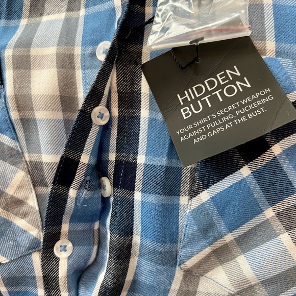 NWT LANE BRYANT PLAID FLANNEL SHIRT - Picture 5 of 6